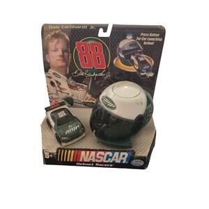 NASCAR Helmet Racers Dale Earnhardt Jr 88 Amp Energy Car Launching Toy Play